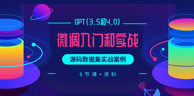 GPT(3.5和4.0)微调入门和实战，源码数据集实战案例（8节课+资料）-风向旗