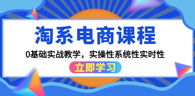 淘系电商课程，0基础实战教学，实操性系统性实时性（15节课）-风向旗