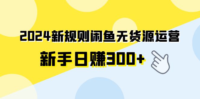 2024新规则闲鱼无货源运营新手日赚300+-风向旗