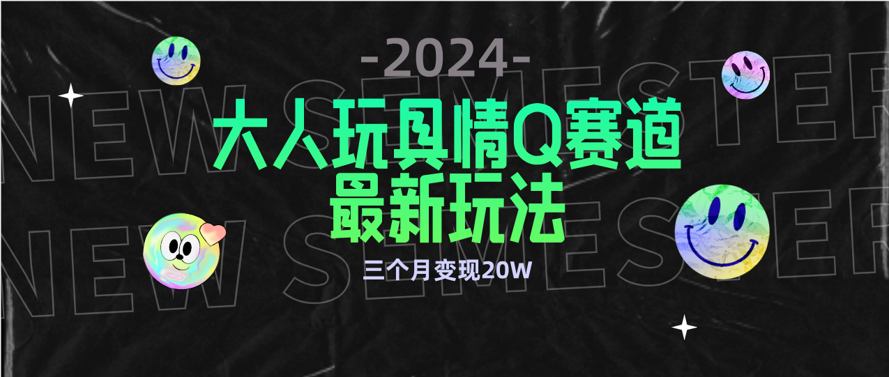 全新大人玩具情Q赛道合规新玩法 零投入 不封号流量多渠道变现 3个月变现20W-风向旗