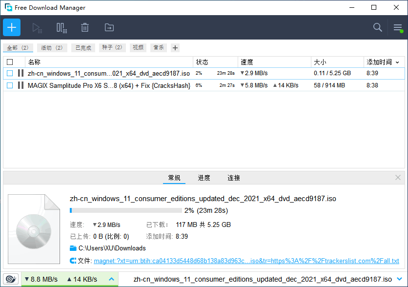 BT 种子下载工具 Free Download Manager 6.20.0.5510 + x64 中文多语免费版-风向旗